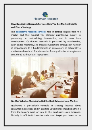 How Qualitative Research Services Help You Get Market Insights and Plan a Strategy
