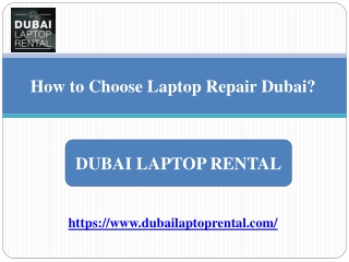 How to Choose Laptop Repair Dubai?