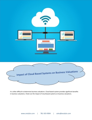 Impact of Cloud Based Systems on Business Valuations