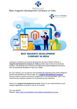 Best magento development company in India