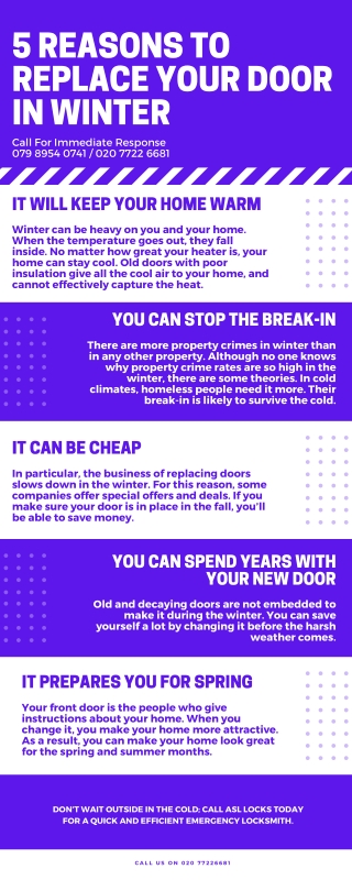 5 Reasons to replace your door IN winter