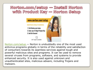 Norton.com/setup — Install Norton with Product Key — Norton Setup