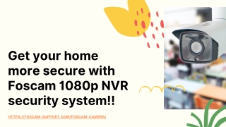 Get your home more secure with Foscam 1080p NVR security system!!