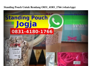 Standing Pouch Untuk Rendang Ô83I·4I8Ô·I766[WA]