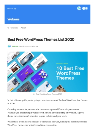 Free WordPress themes