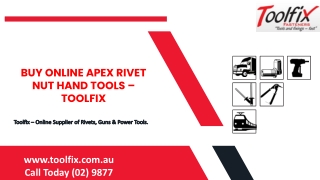 Buy Online APEX RIVET NUT HAND TOOLS – Toolfix