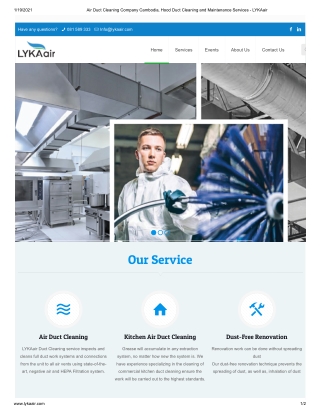 Lykaair - The Best for Hood Duct Cleaning Services in Cambodia