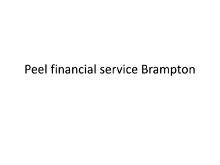 finance service Brampton