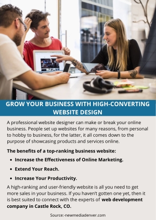 GROW YOUR BUSINESS WITH HIGH-CONVERTING WEBSITE DESIGN