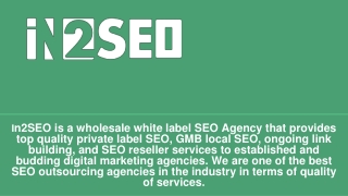 White Label GMB Local SEO - In2SEO