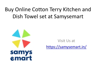 Buy Online Cotton Terry Kitchen and Dish Towel set 4 pack Checked Black