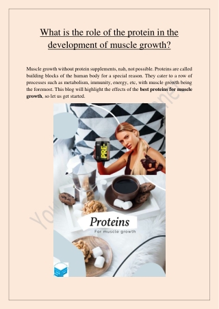 The Best Proteins for Muscle Growth