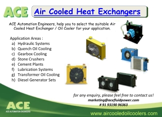 Air Cooled Heat Exchangers by ACE