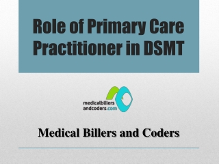 Role of Primary Care Practitioner in DSMT