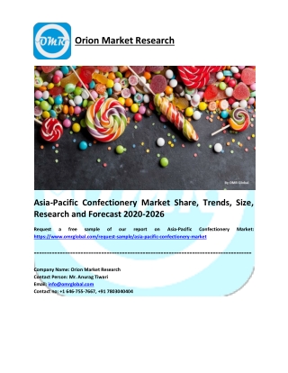 Asia-Pacific Confectionery Market Size, Share, Trends, Analysis and Forecast 2020-2026