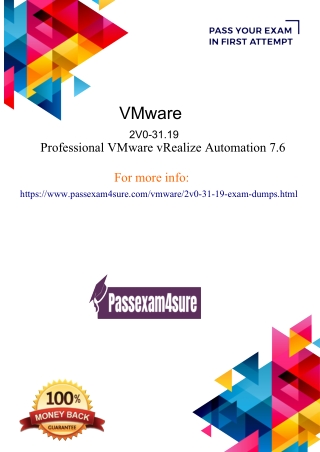 Go and Grab your 2V0-31.19  Dumps with 30% Flat Discount - PassExam4Sure