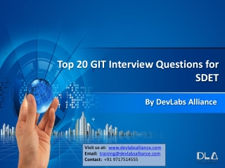 TOP 20 GIT INTERVIEW QUESTION FOR SDET