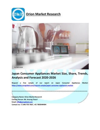 Japan Consumer Appliances Market Research and Forecast 2020-2026