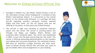 Etihad Airline Cheap Flights