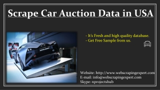 Scrape Car Auction Data in the USA