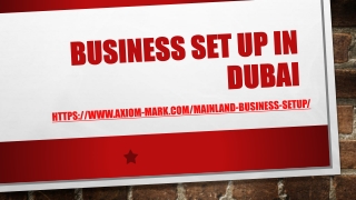 Business Set up in Dubai