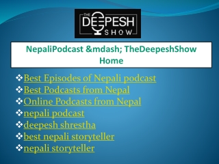 Best Podcasts from Nepal