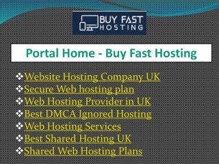 Secure Web hosting plan