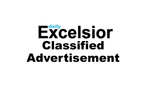 Daily Excelsior Classified Advertisement
