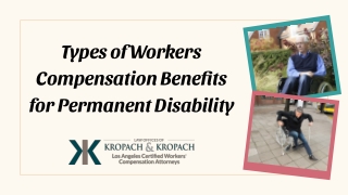 Types of Workers Compensation Benefits for Permanent Disability