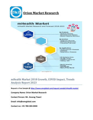 mHealth Market 2018 Growth, COVID Impact, Trends Analysis Report 2023