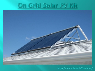 On Grid Solar PV Kit