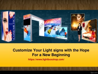 Customize Your Light signs with the Hope For a New Beginning