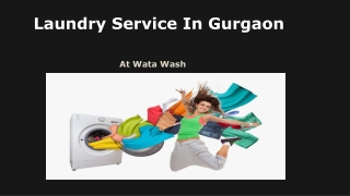 Laundry Services in Gurgaon - Wata Wash
