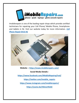 Cell Phone & Smartphone Repair in Brick NJ