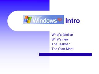 Windows XP Intro