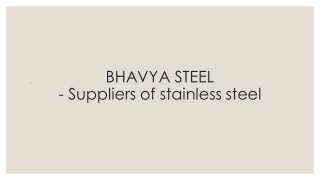 suppliers of stainless steel