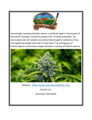 Legal Buds in Australia | Australianseedbank.com