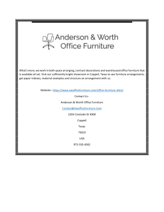 Buy Allen Office Furniture | Awofficefurniture.com