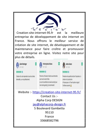 Agence de création de site internet | Creation-site-internet-95.fr