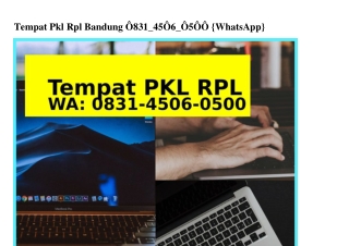 Tempat Pkl Di Cimanggis Depok 0831•4506•0500[WA]