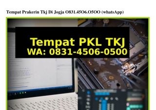 Tempat Prakerin Tkj Di Jogja Ô83I_45Ô6_Ô5ÔÔ[WA]