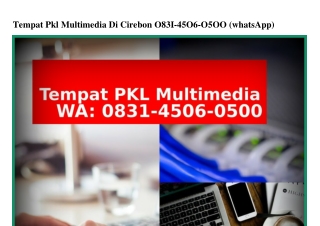 Tempat Pkl Multimedia Di Cirebon Ô831_45Ô6_Ô5ÔÔ[WA]