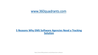 5 Reasons Why EMS Software Agencies Need a Tracking Solution