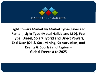 Light Towers Market Trends to Watch Through 2025