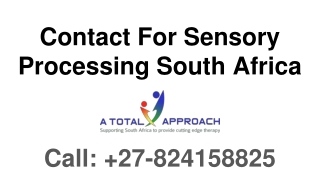 Contact For Sensory Processing South Africa
