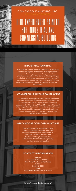 Hire experienced painter for industrial and commercial building