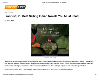 20 Best Selling Indian Novels You Must Read