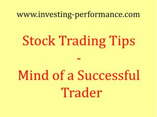 Stock Trading Tips -- Trading Expectations