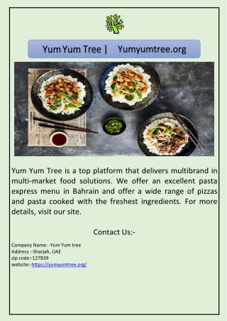 Yum Yum Tree |  Yumyumtree.org