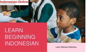 Learn Beginning Indonesian